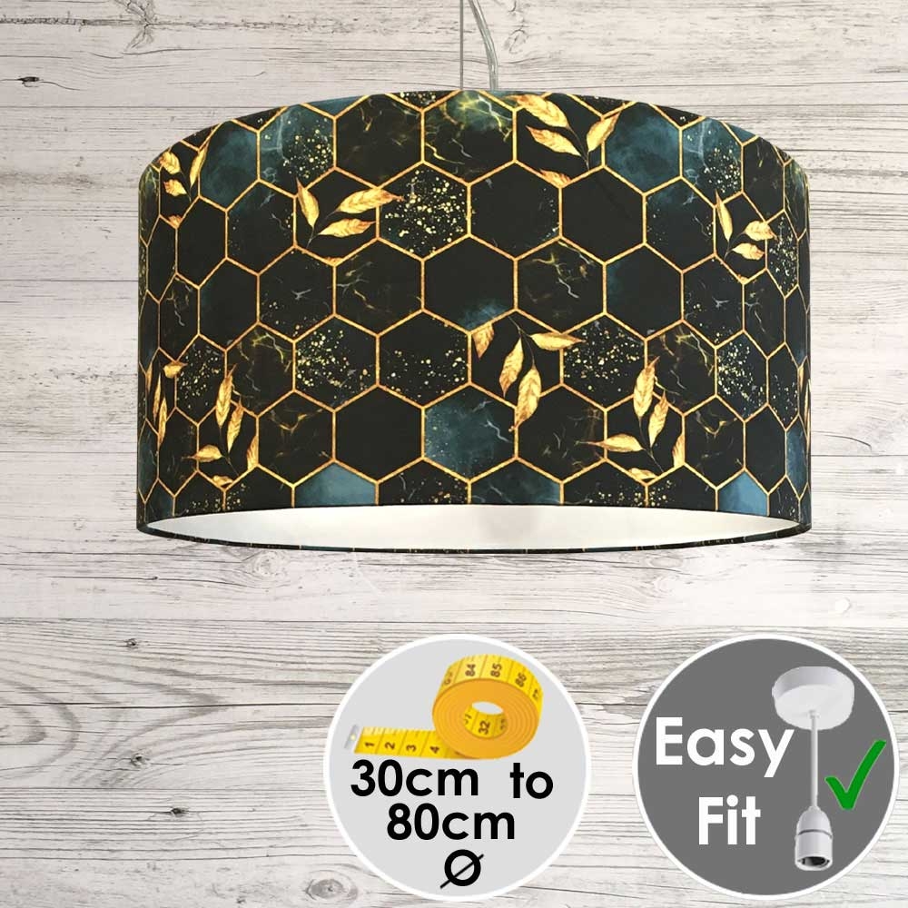 Honeycomb Printed Lampshade